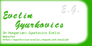 evelin gyurkovics business card